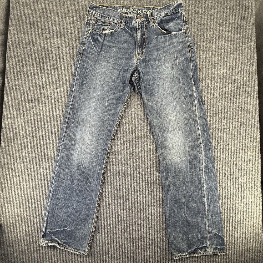Vintage style American Eagle 34x34 Regular Fit‎ Straight Blue Denim Jeans